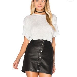 Vince Cuff Sleeved Cocoon Tee Shirt